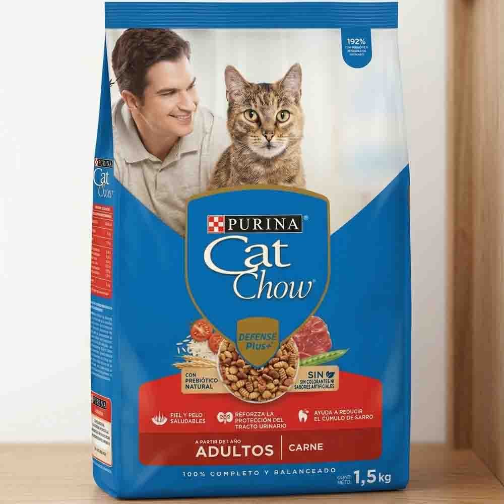 CAT CHOWADULTOCARNEPrebioticos 6×1.5kgCO