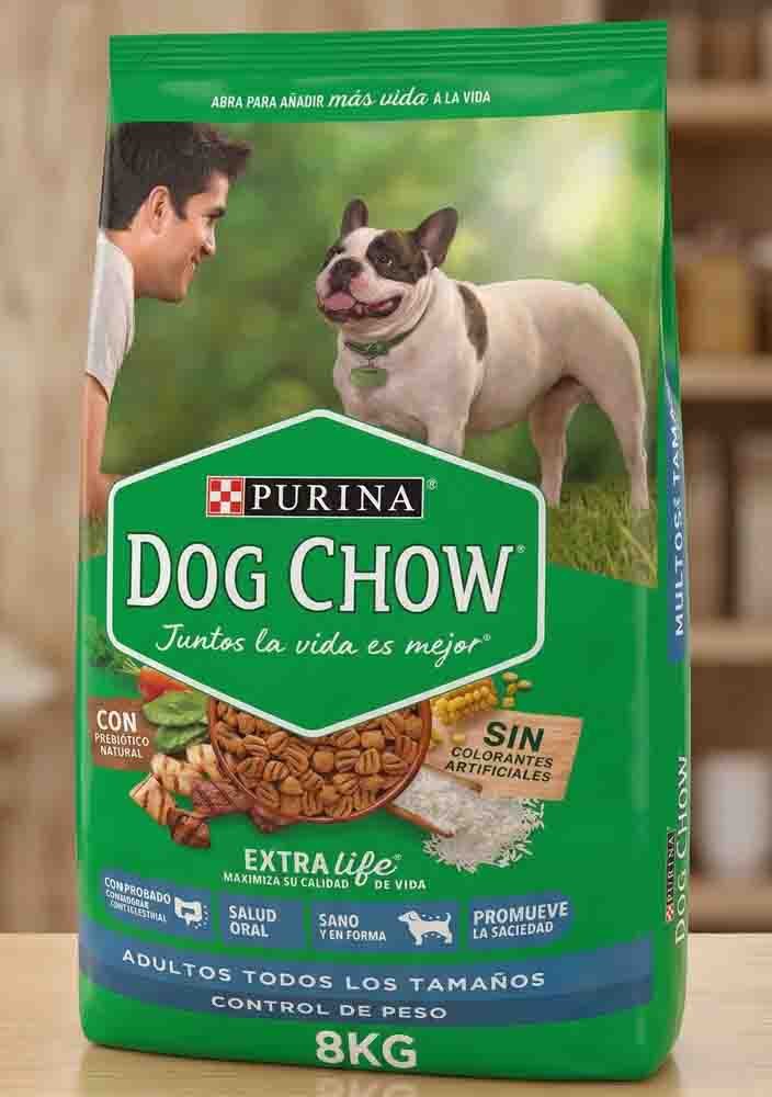 DOGCHOWWHTCRSinColorantesADLT TdT 8kg CO