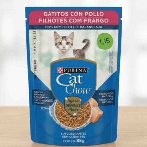 CAT CHOW Gatitos Pollo 15x85g N1 XI
