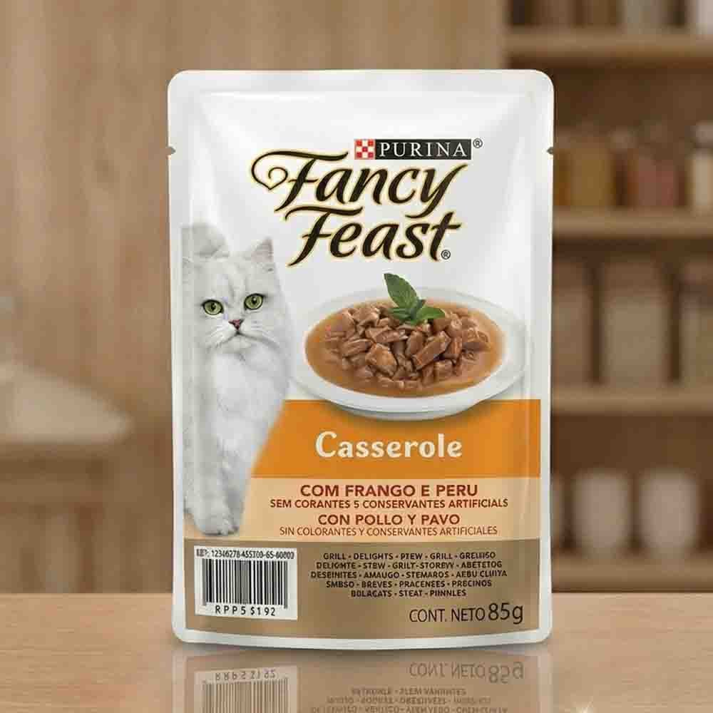 FANCY FEAST Cass Pollo y Pavo 15x85gN1XI